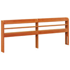 vidaXL Bettrahmen mit Kopfteil 2 pcs Wachsbraun Massivholz Kiefer
