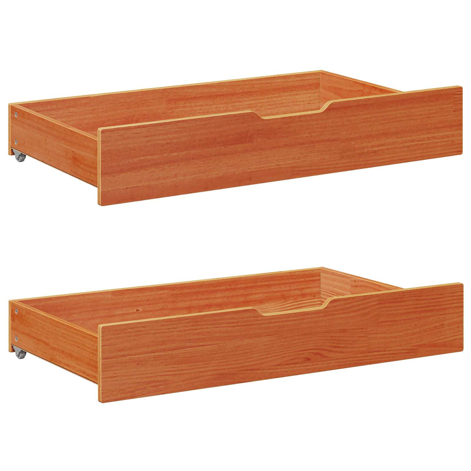 vidaXL Tagesbett mit Schubladen 3 pcs Wachsbraun Massivholz Kiefer
