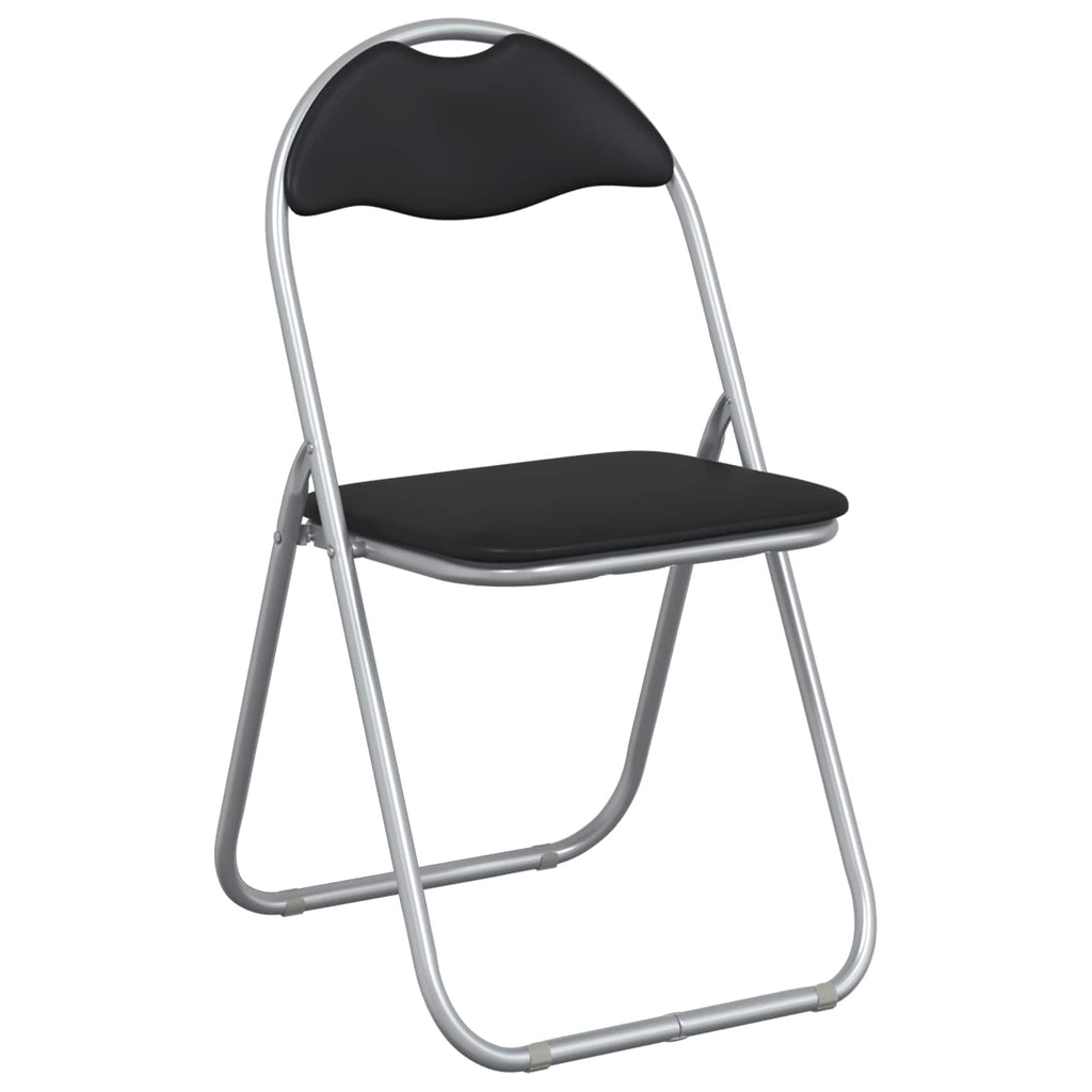 vidaXL Klappstuhl 2 Stück Schwarz und Grau 48 x 43,5 x 81 cm