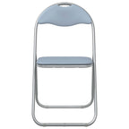 vidaXL Klappstuhl 2 pcs Grau 48 x 43,5 x 81 cm Kunstleder