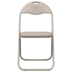 vidaXL Klappstuhl 2 pcs Sand 48 x 43,5 x 81 cm Kunstleder