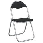 vidaXL Klappstuhl 8 pcs Schwarz und Grau 48 x 43,5 x 81 cm Kunstleder