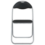 vidaXL Klappstuhl 8 pcs Schwarz und Grau 48 x 43,5 x 81 cm Kunstleder