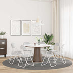 vidaXL Klappstuhl 8 pcs Weiß 48 x 43,5 x 81 cm Kunstleder