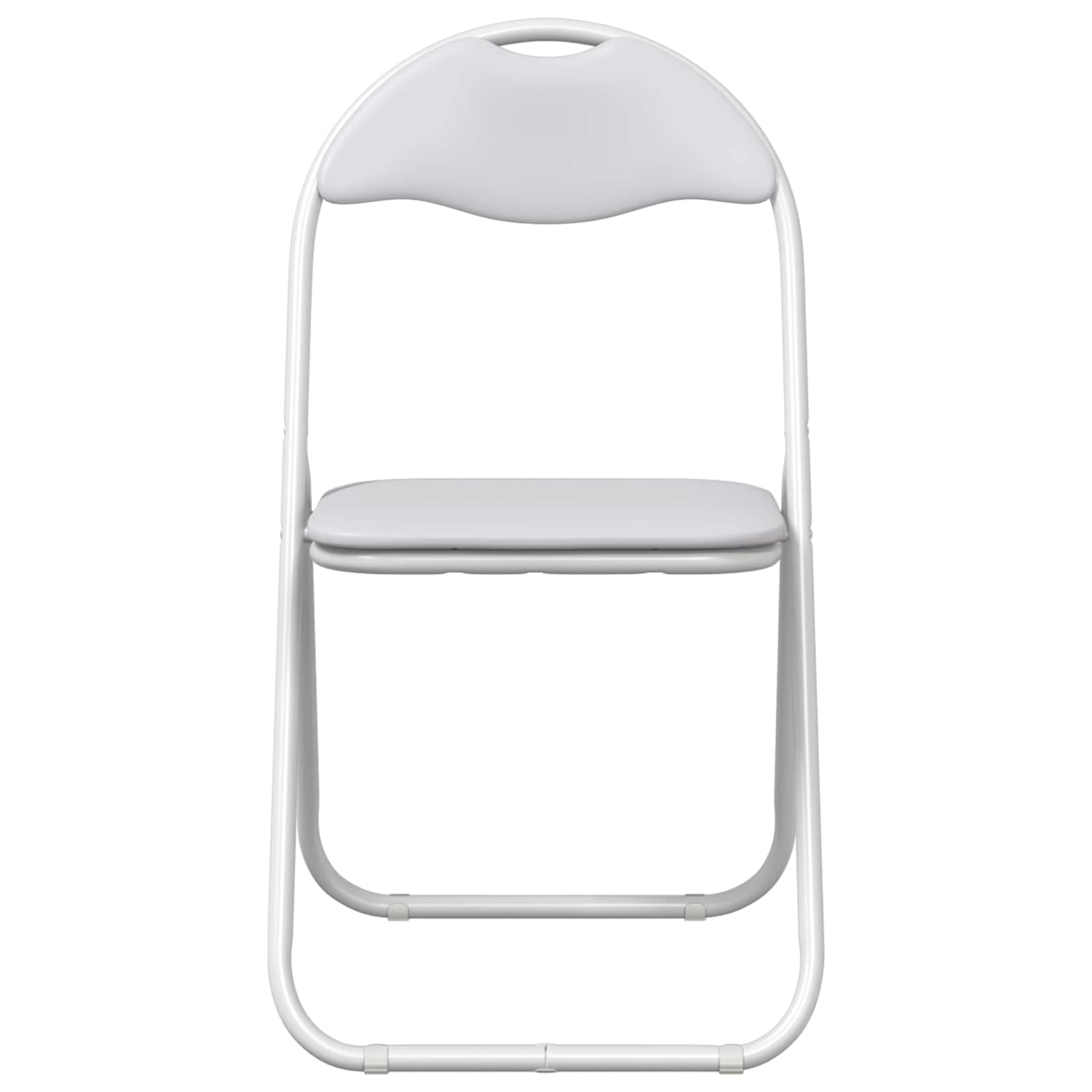 vidaXL Klappstuhl 8 pcs Weiß 48 x 43,5 x 81 cm Kunstleder