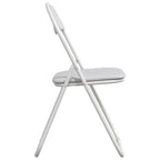 vidaXL Klappstuhl 8 pcs Weiß 48 x 43,5 x 81 cm Kunstleder