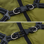 vidaXL Hundemantel Olivegrün L24 Fleece und Polyester
