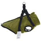 vidaXL Hundemantel Olivegrün L24 Fleece und Polyester