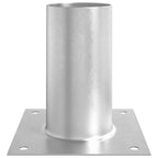 vidaXL runder Bodenanker 4 pcs Silber 15 x 15 x 15 cm Metall