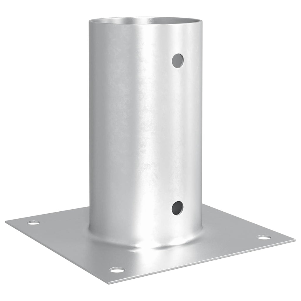 vidaXL runder Bodenanker 12 pcs Silber 15 x 15 x 15 cm Metall