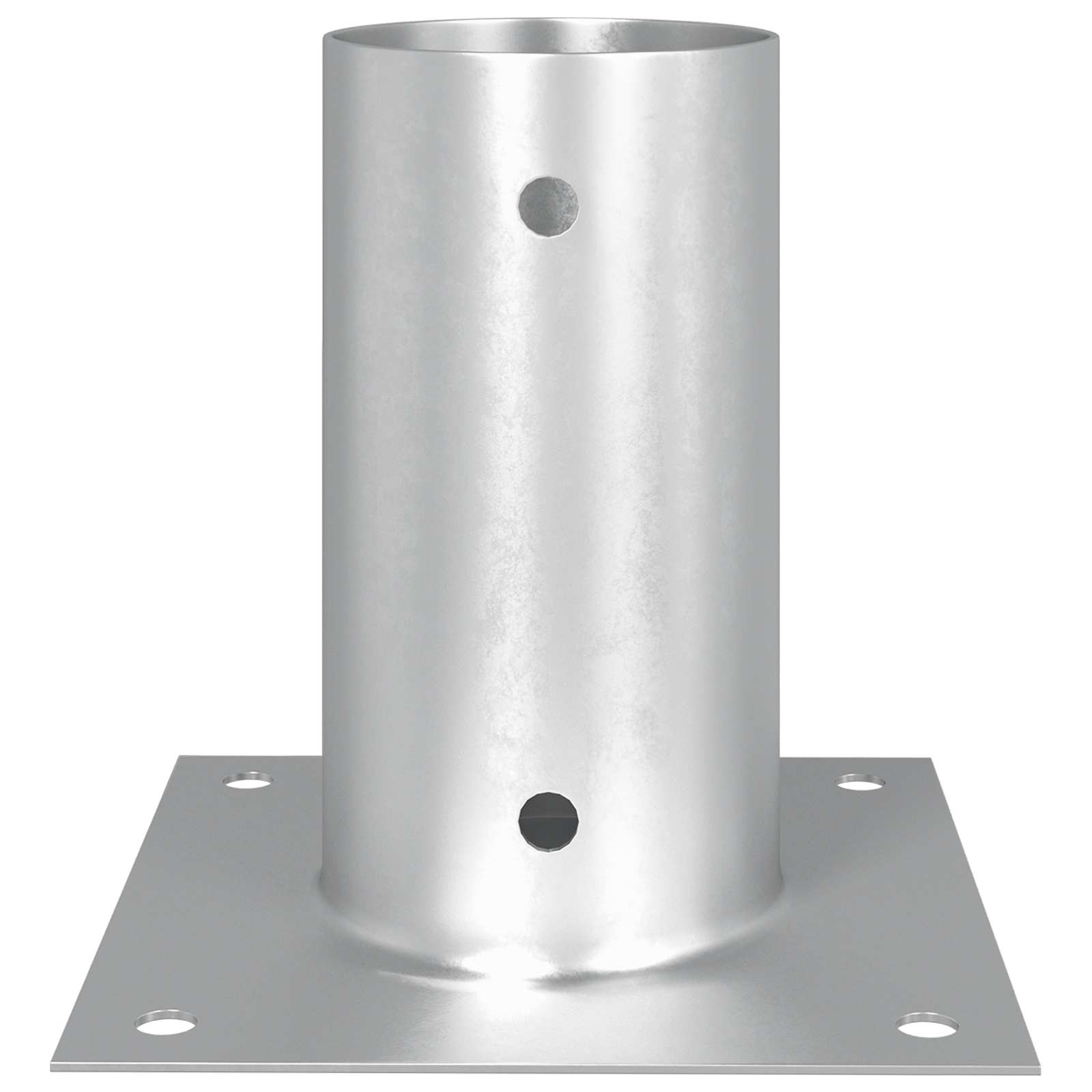 vidaXL runder Bodenanker 12 pcs Silber 15 x 15 x 15 cm Metall