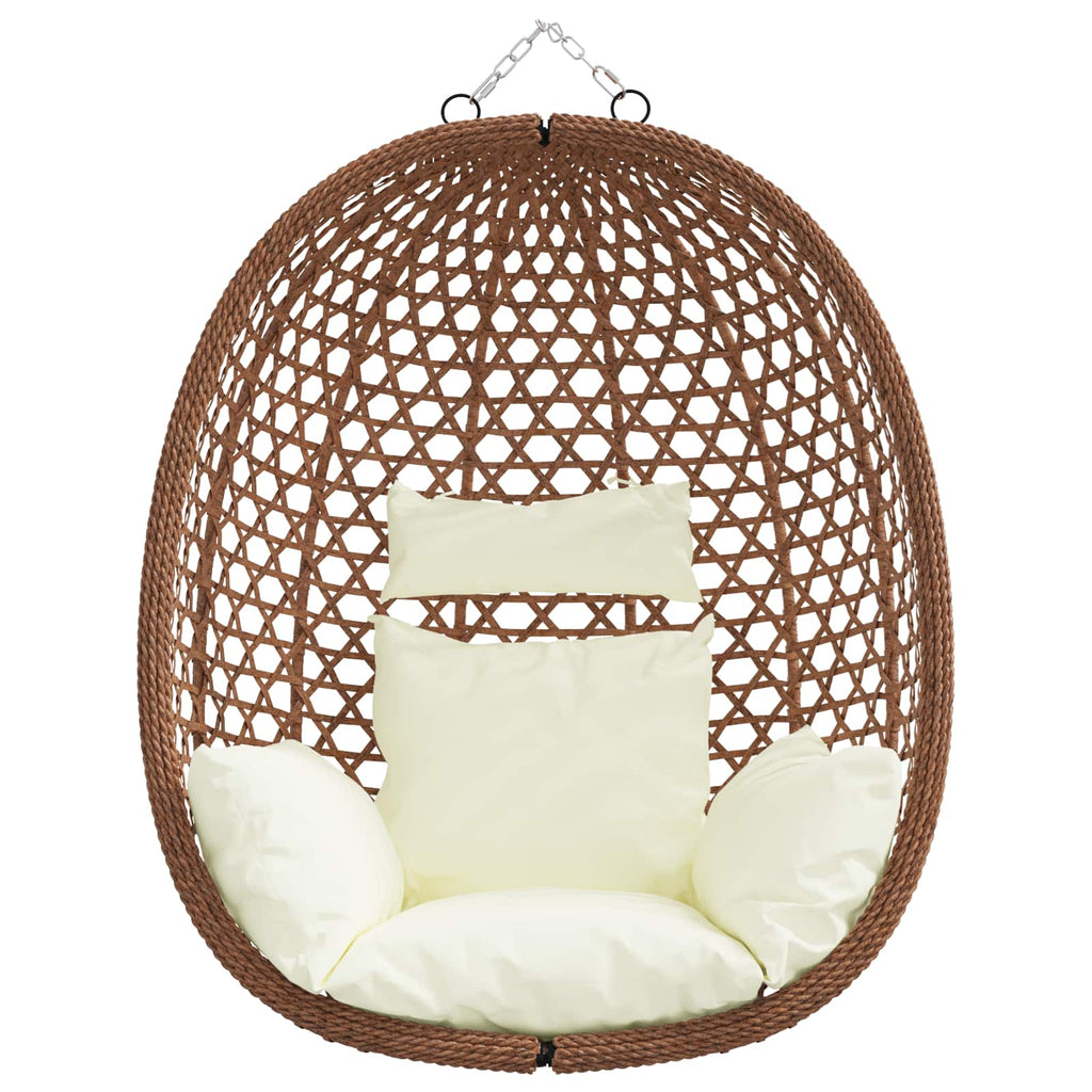 vidaXL Hängesessel ohne Gestell Poly-Rattan 92 x 57,5 x 110 cm