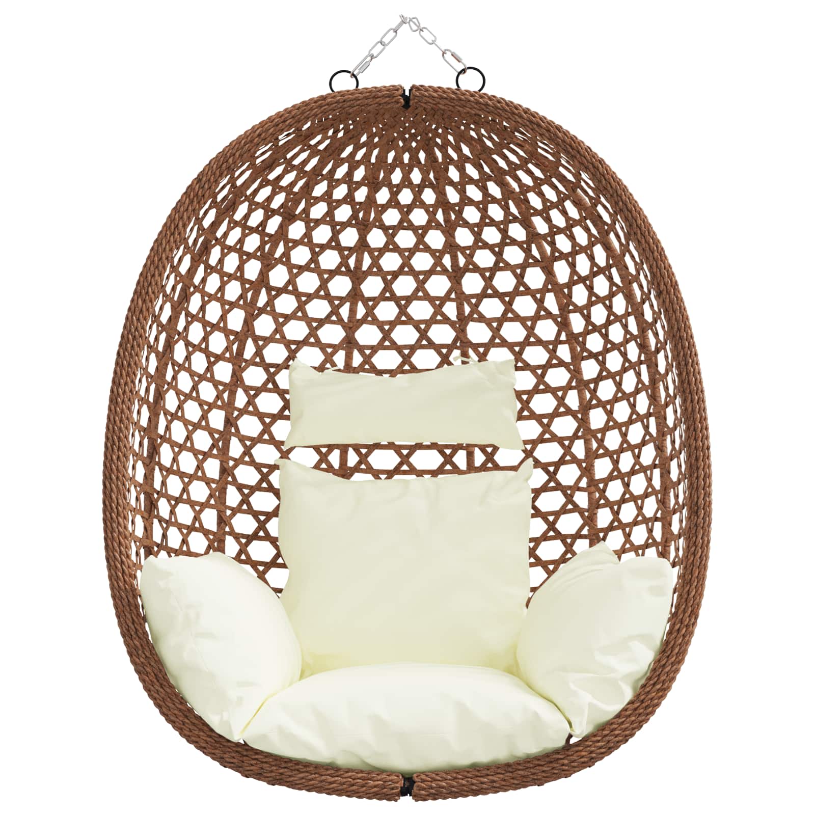 vidaXL Hängesessel ohne Gestell Poly-Rattan 92 x 57,5 x 110 cm