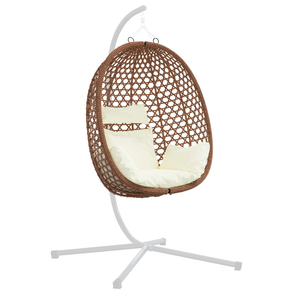 vidaXL Hängesessel ohne Gestell Poly-Rattan 92 x 57,5 x 110 cm