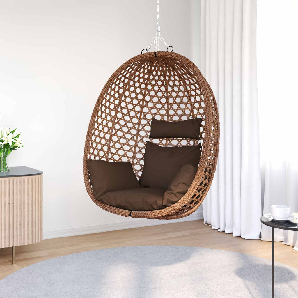 vidaXL Hängesessel ohne Gestell Kaffeebraun 92 x 57,5 x 110 cm