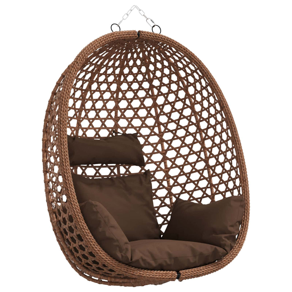 vidaXL Hängesessel ohne Gestell Kaffeebraun 92 x 57,5 x 110 cm