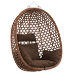 vidaXL Hängesessel ohne Gestell Kaffeebraun 92 x 57,5 x 110 cm