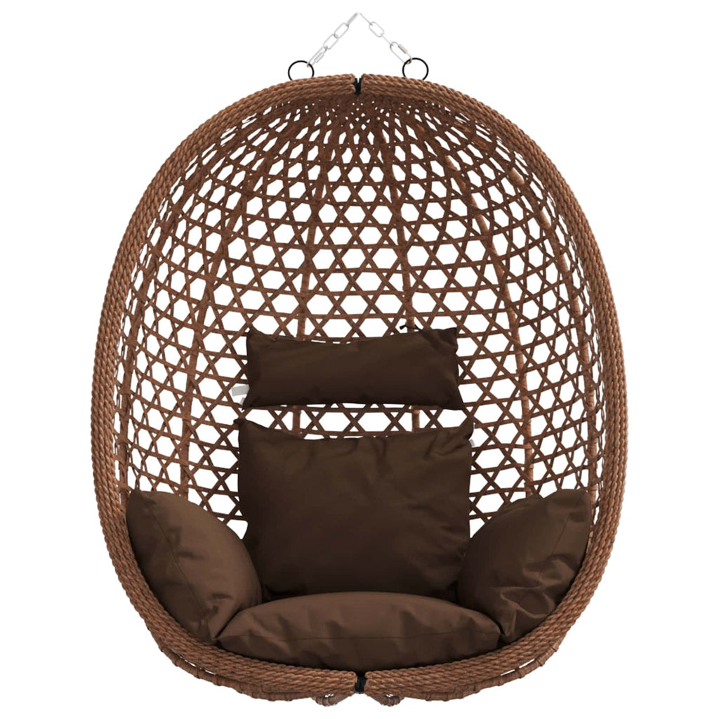 vidaXL Hängesessel ohne Gestell Kaffeebraun 92 x 57,5 x 110 cm