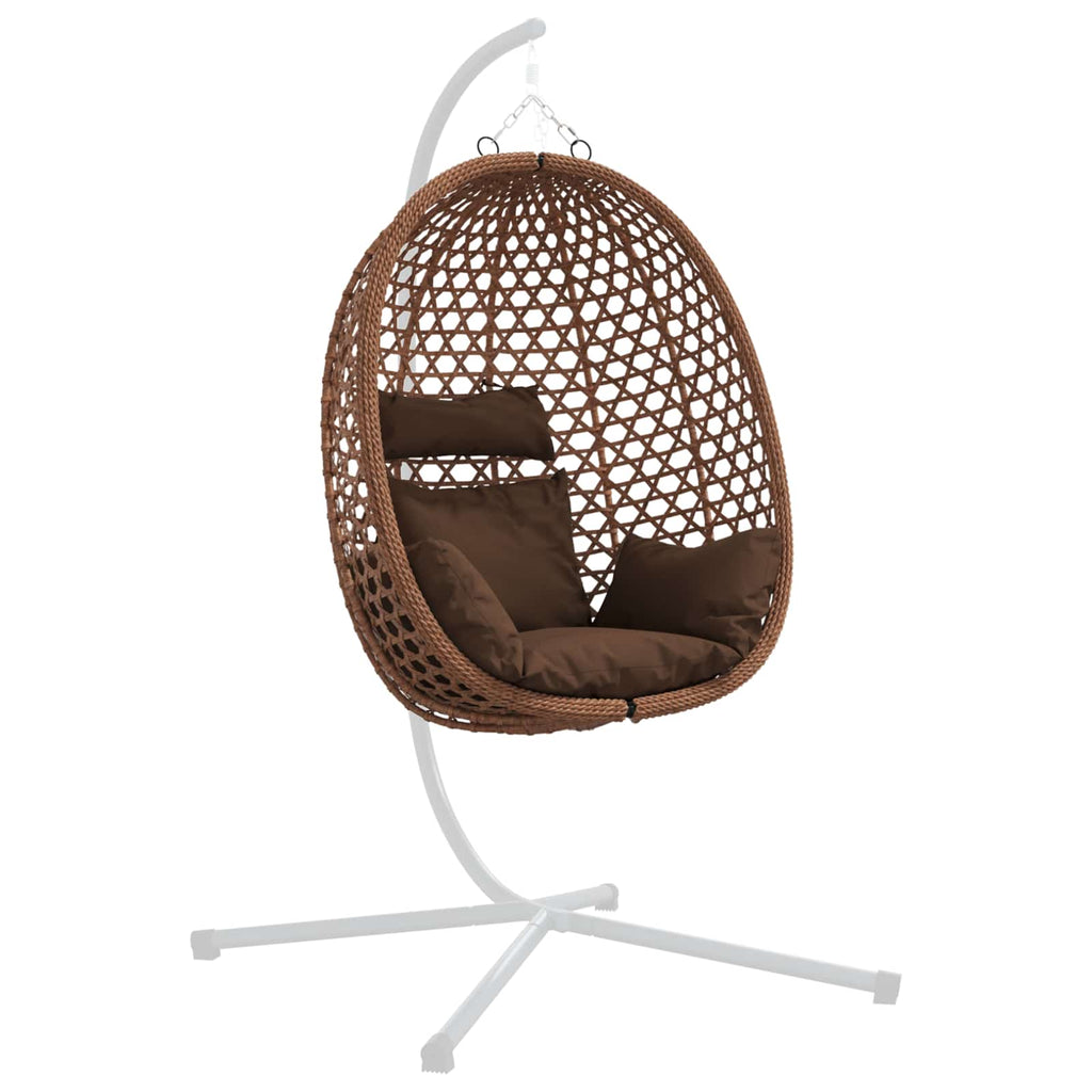 vidaXL Hängesessel ohne Gestell Kaffeebraun 92 x 57,5 x 110 cm