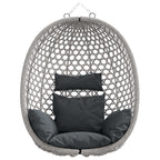 vidaXL Hängesessel ohne Gestell Anthrazit und Grau 92 x 57,5 x 110 cm