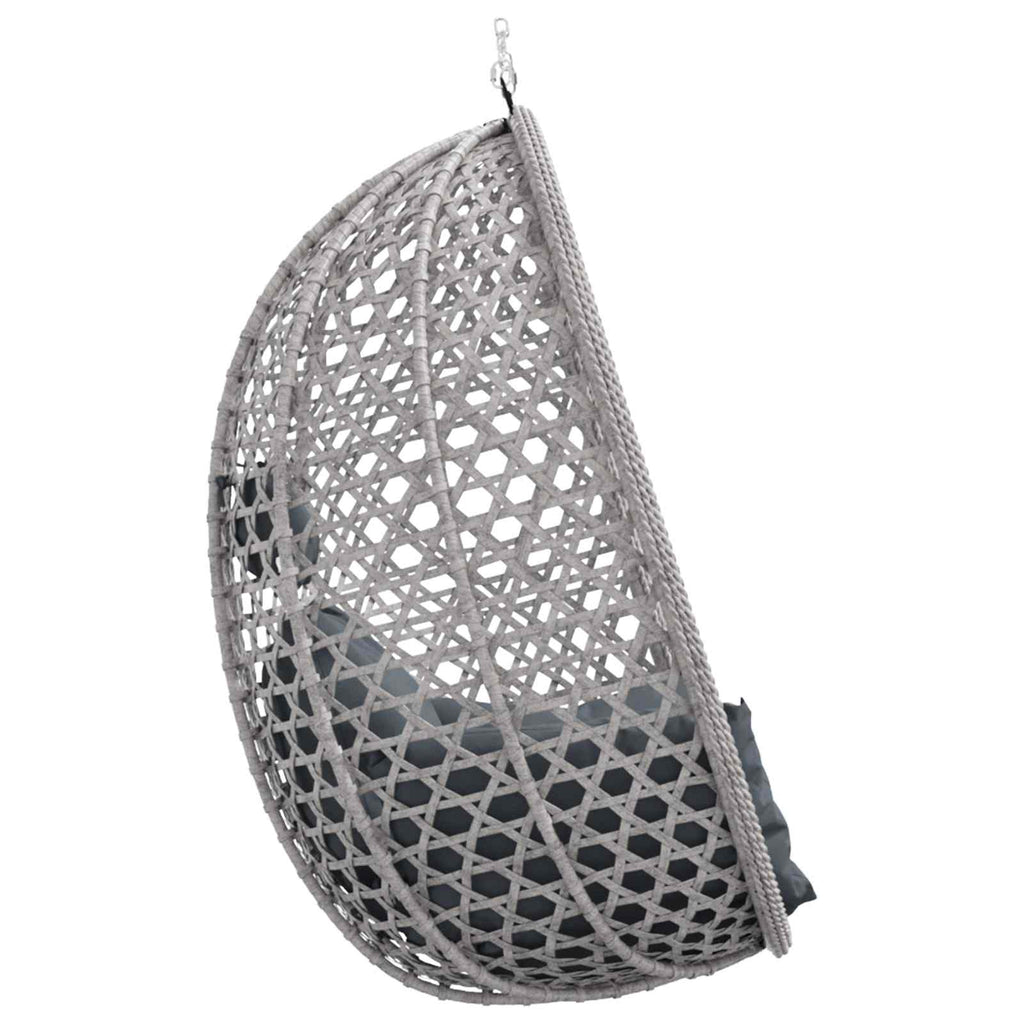 vidaXL Hängesessel ohne Gestell Anthrazit und Grau 92 x 57,5 x 110 cm