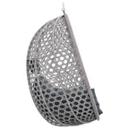 vidaXL Hängesessel ohne Gestell Anthrazit und Grau 92 x 57,5 x 110 cm
