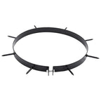 vidaXL Rasen-Aerator-Klemme mit Spikes 5 pcs Schwarz Ø 320 mm Eisen