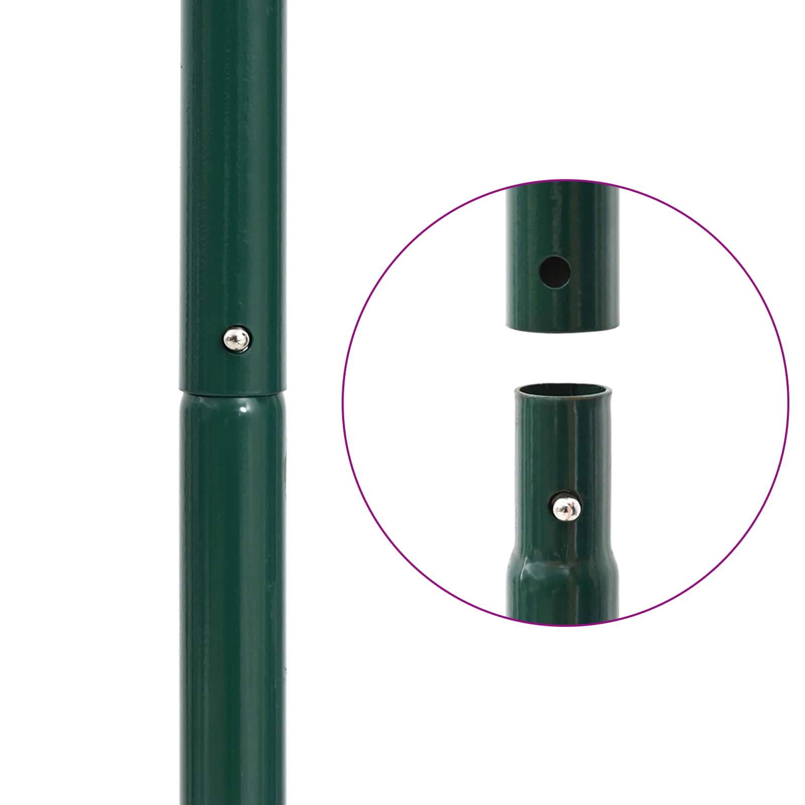 vidaXL Rasenroller mit Luftungszangen Grün 127,5 x 44 cm Stahl