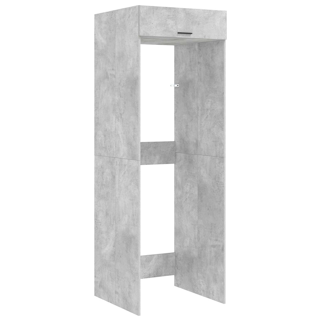 vidaXL Waschmaschinen-Schrank Beton 67,5 x 68 x 200 cm Holzwerkstoff