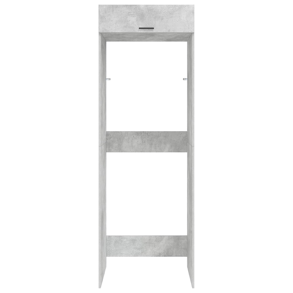 vidaXL Waschmaschinen-Schrank Beton 67,5 x 68 x 200 cm Holzwerkstoff