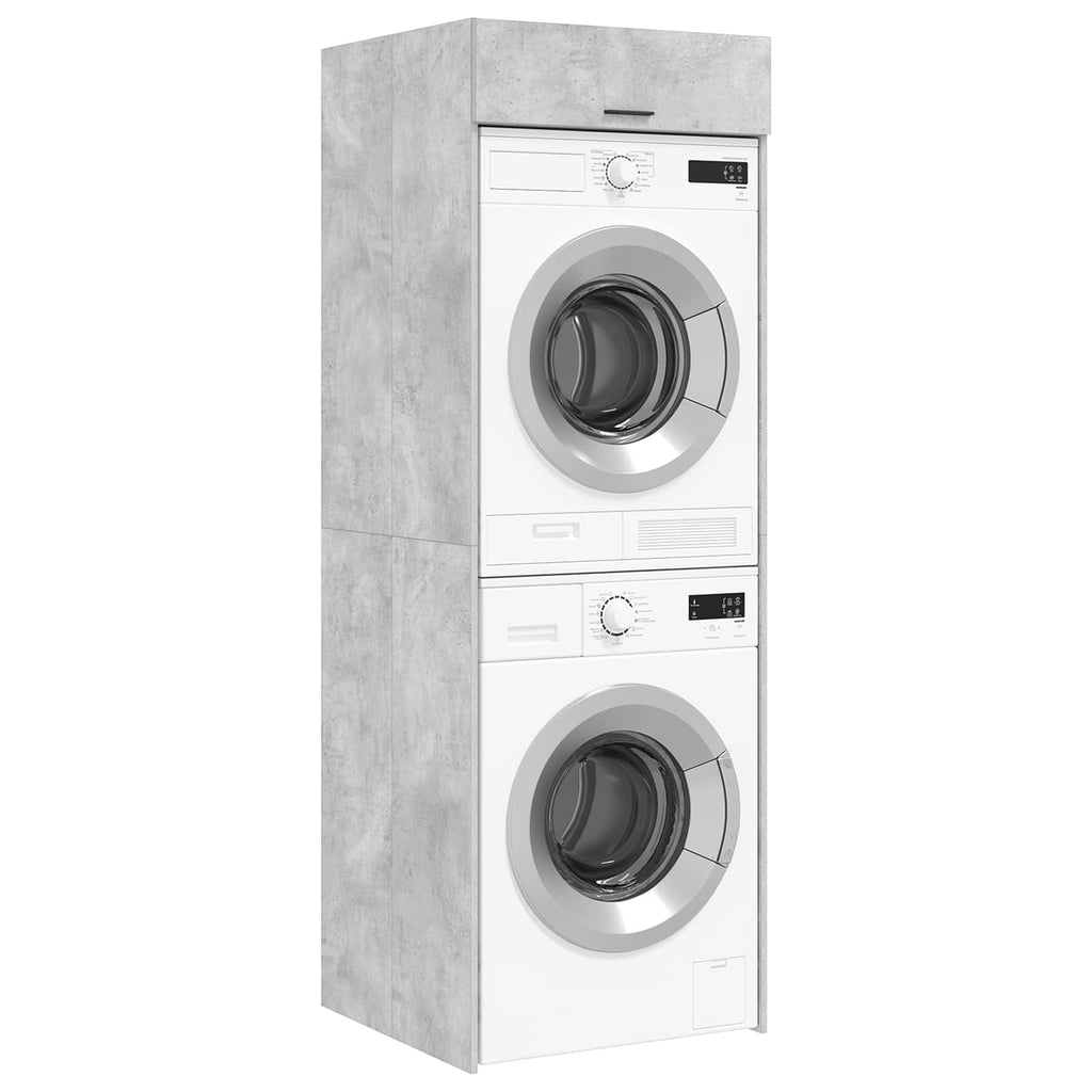 vidaXL Waschmaschinen-Schrank Beton 67,5 x 68 x 200 cm Holzwerkstoff