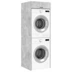 vidaXL Waschmaschinen-Schrank Beton 67,5 x 68 x 200 cm Holzwerkstoff