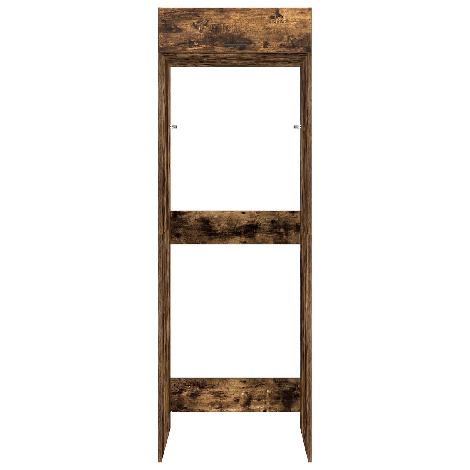 vidaXL Waschmaschinen-Schrank Geräucherte Eiche 67,5 x 68 x 200 cm