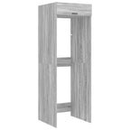 vidaXL Waschmaschinen-Schrank mit Tür Graues Sonoma 67,5 x 68 x 200 cm