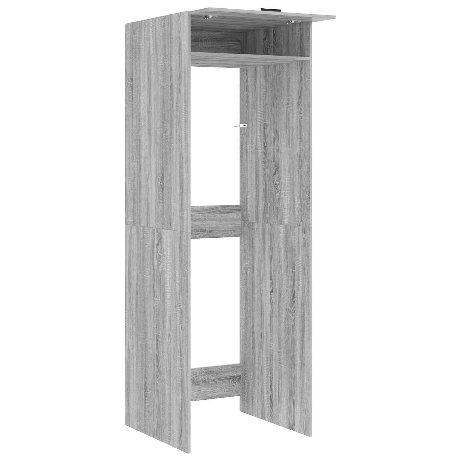 vidaXL Waschmaschinen-Schrank mit Tür Graues Sonoma 67,5 x 68 x 200 cm
