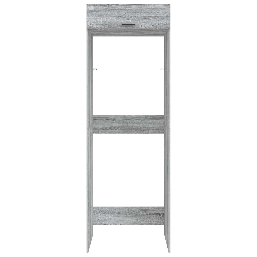 vidaXL Waschmaschinen-Schrank mit Tür Graues Sonoma 67,5 x 68 x 200 cm