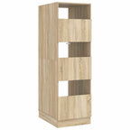 vidaXL Wäscheschrank mit Tür Sonoma 50 x 68 x 162 cm Holzwerkstoff
