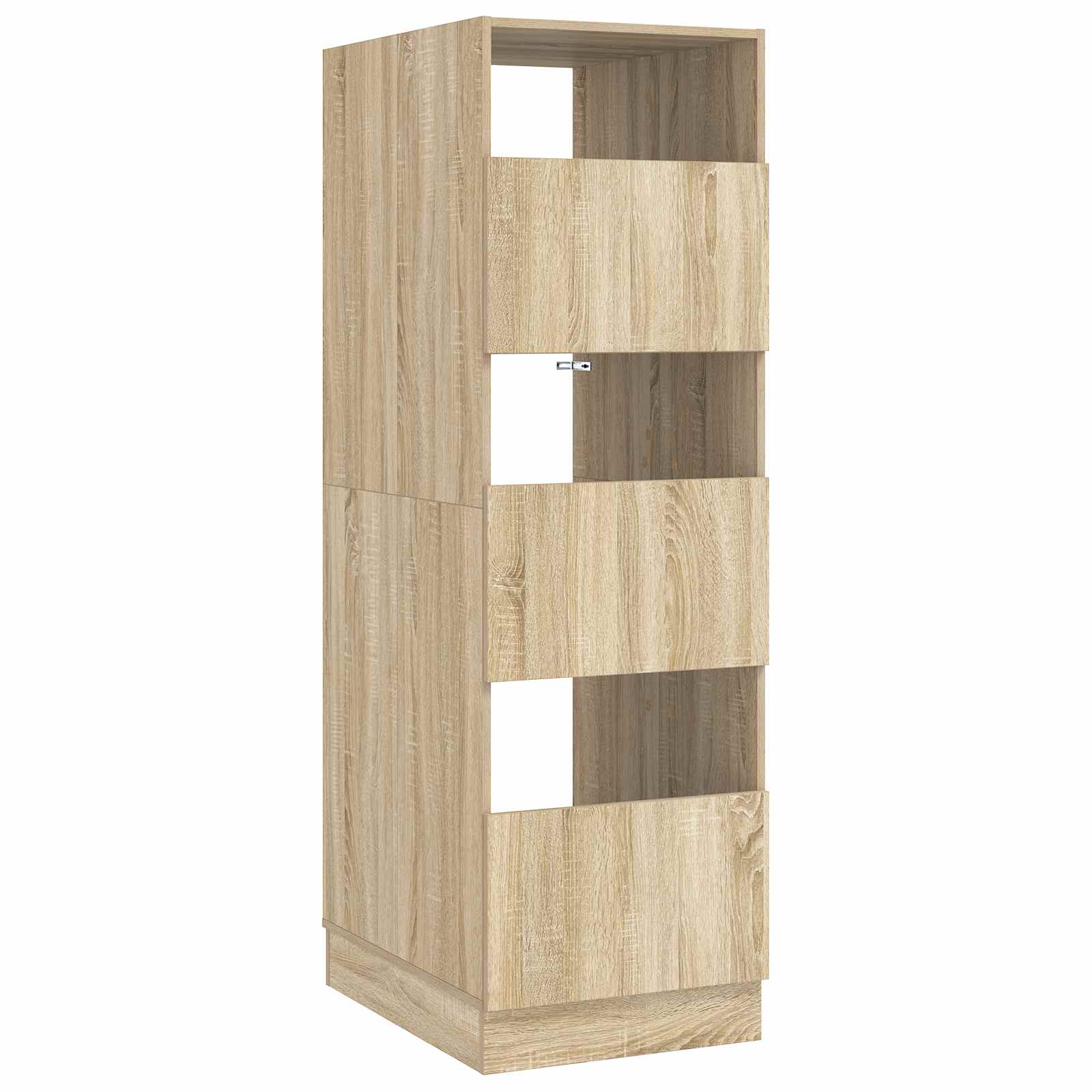 vidaXL Wäscheschrank mit Tür Sonoma 50 x 68 x 162 cm Holzwerkstoff