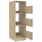 vidaXL Wäscheschrank mit Tür Sonoma 50 x 68 x 162 cm Holzwerkstoff