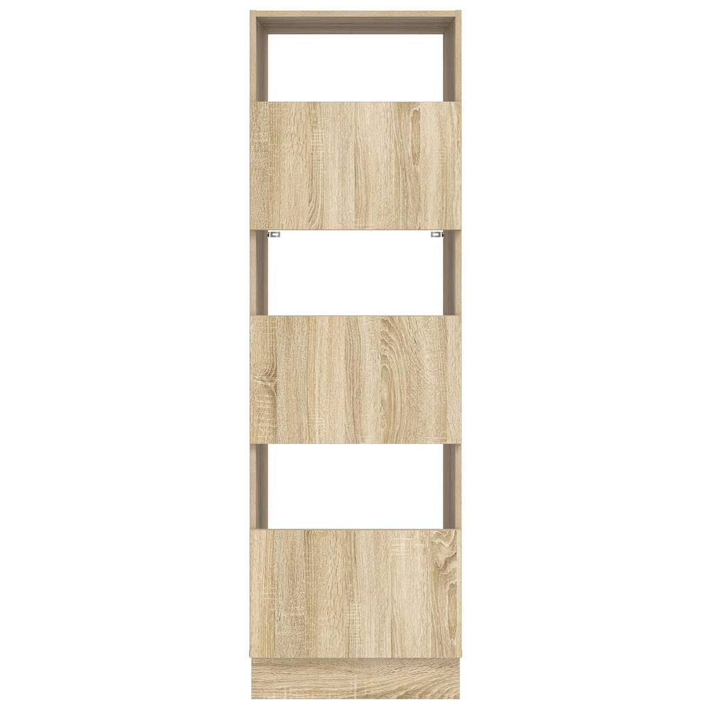 vidaXL Wäscheschrank mit Tür Sonoma 50 x 68 x 162 cm Holzwerkstoff