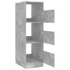 vidaXL Wäscheschrank mit Speicher Beton 50 x 68 x 162 cm Holzwerkstoff