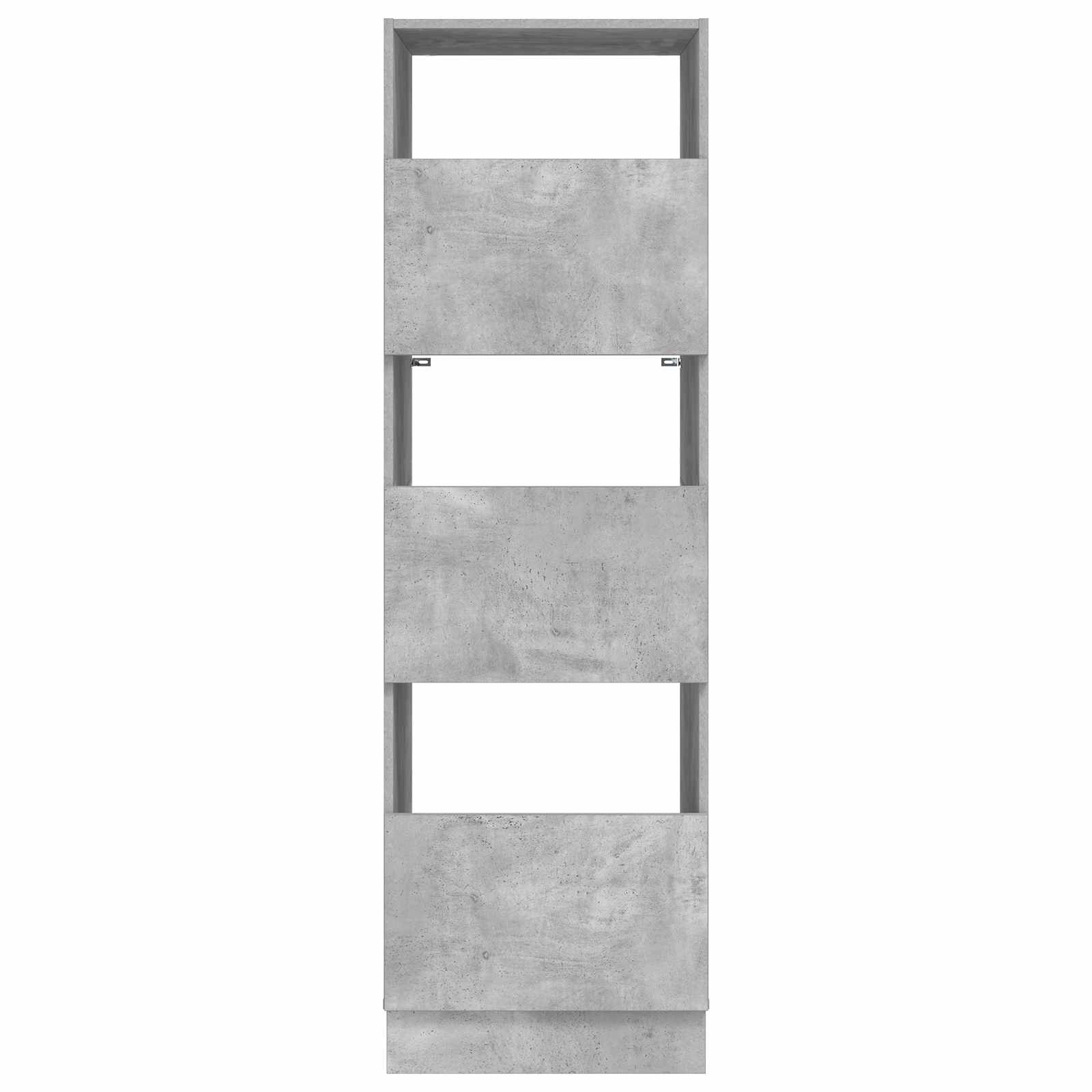 vidaXL Wäscheschrank mit Speicher Beton 50 x 68 x 162 cm Holzwerkstoff