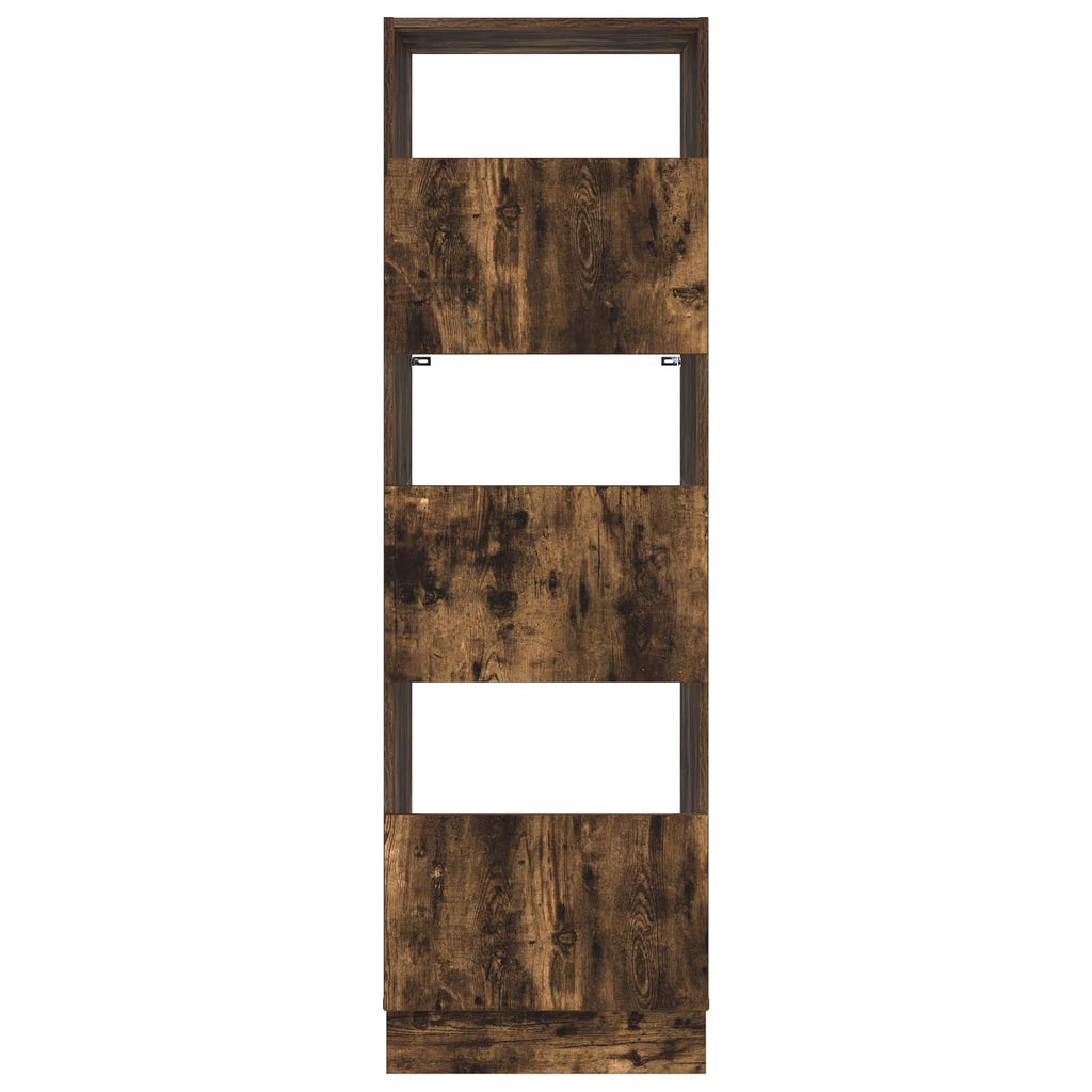 vidaXL Wäscheschrank Geräucherte Eiche 50 x 68 x 162 cm Holzwerkstoff