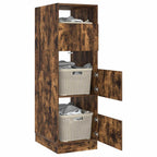 vidaXL Wäscheschrank Geräucherte Eiche 50 x 68 x 162 cm Holzwerkstoff