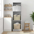 vidaXL Wäscheschrank Graues Sonoma 50 x 68 x 162 cm Holzwerkstoff