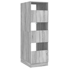 vidaXL Wäscheschrank Graues Sonoma 50 x 68 x 162 cm Holzwerkstoff