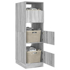 vidaXL Wäscheschrank Graues Sonoma 50 x 68 x 162 cm Holzwerkstoff
