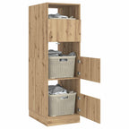 vidaXL Wäscheschrank mit Speicher mit Tür Artisan-Eiche Holzwerkstoff