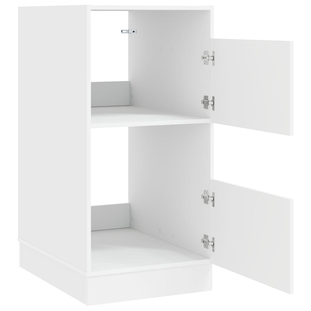 vidaXL Wäscheschrank mit Speicher Weiß 50 x 68 x 102 cm Holzwerkstoff