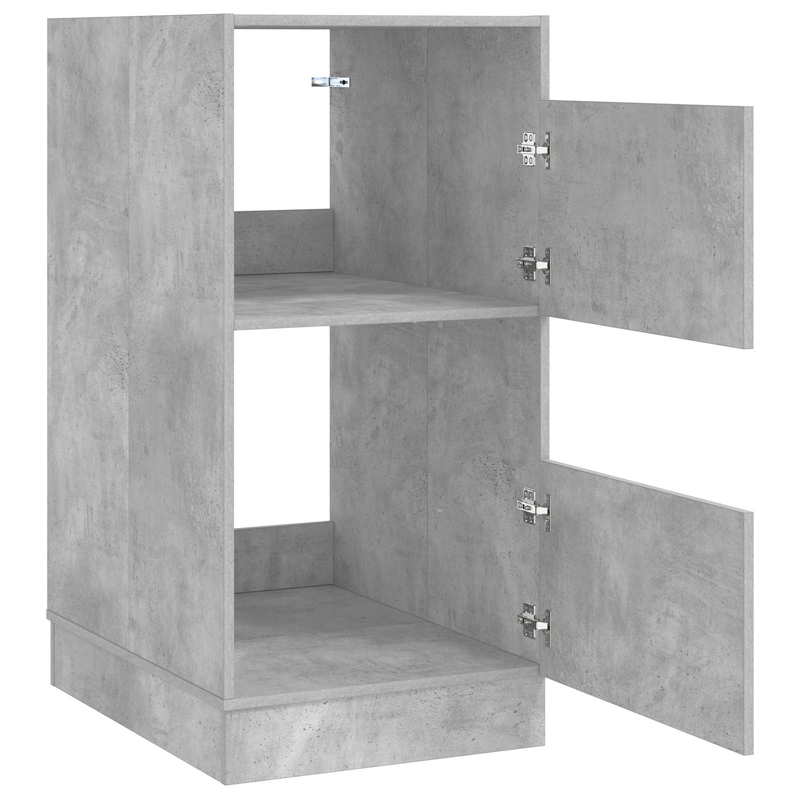 vidaXL Wäscheschrank mit Speicher mit Tür Beton Holzwerkstoff